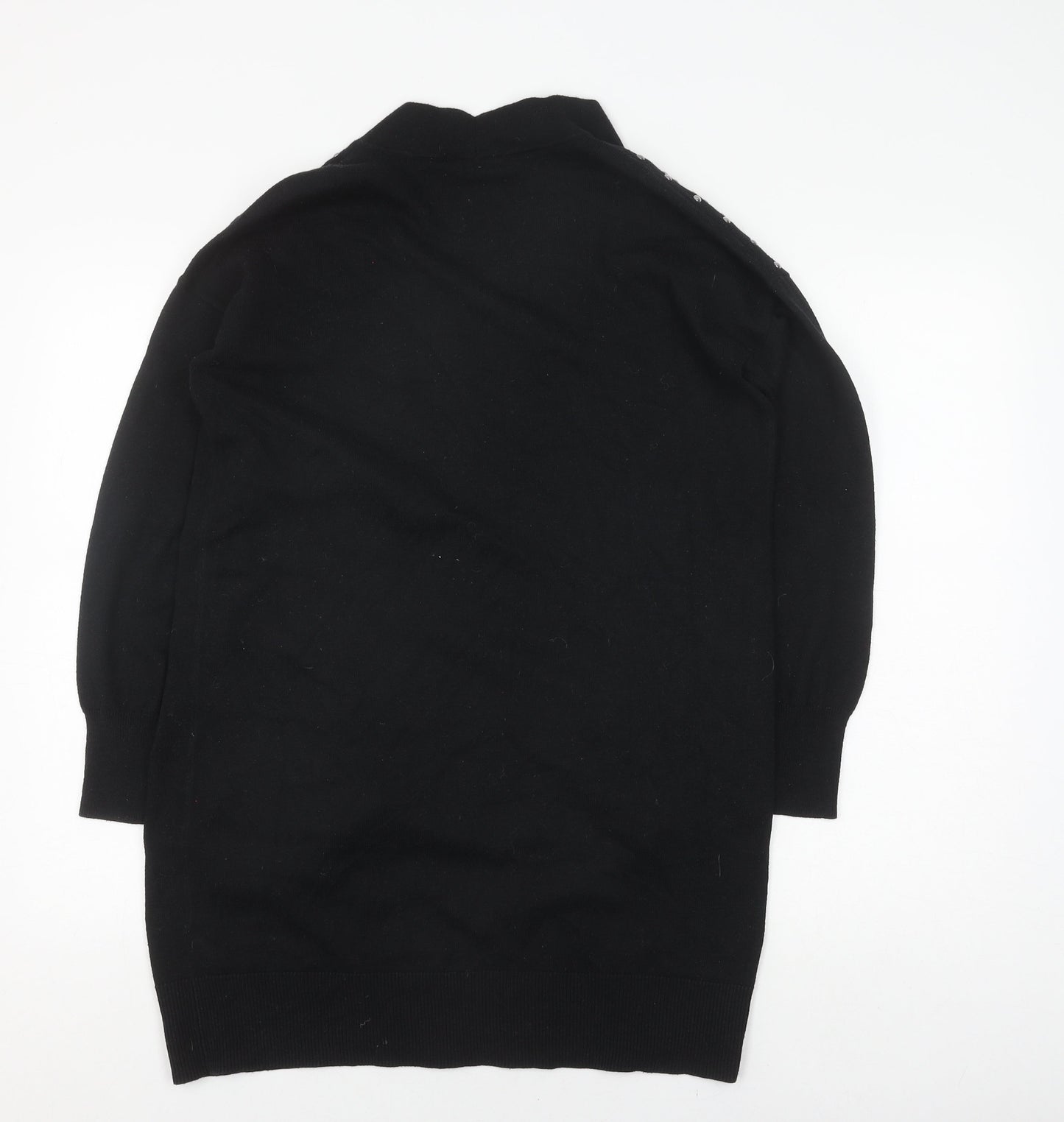 Womens UK Size S Wallis Black Cardigan Jumper