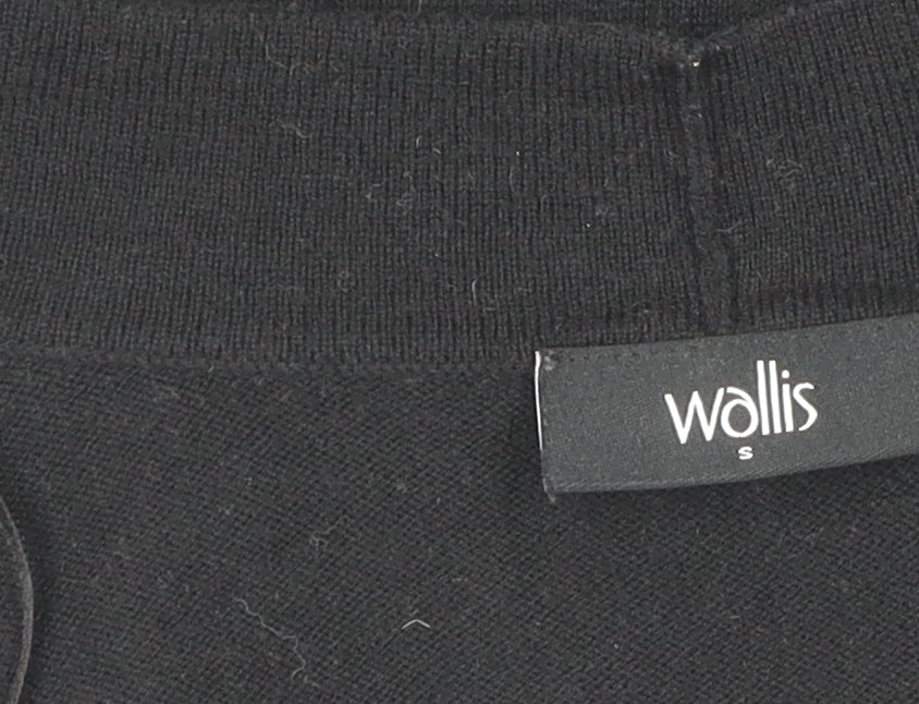 Womens UK Size S Wallis Black Cardigan Jumper