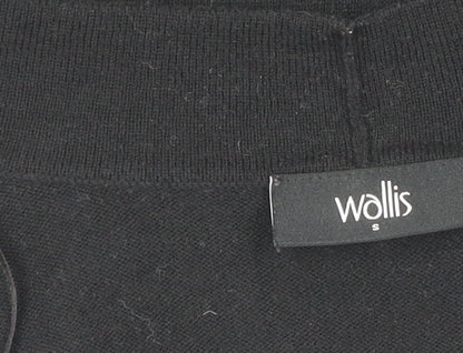 Womens UK Size S Wallis Black Cardigan Jumper