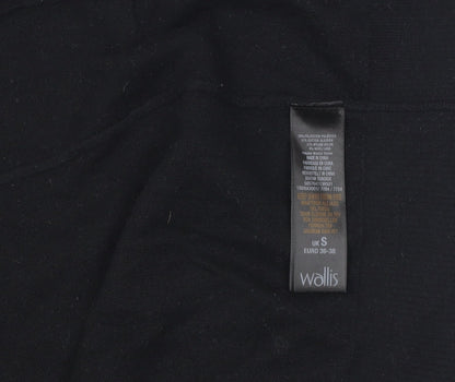 Womens UK Size S Wallis Black Cardigan Jumper