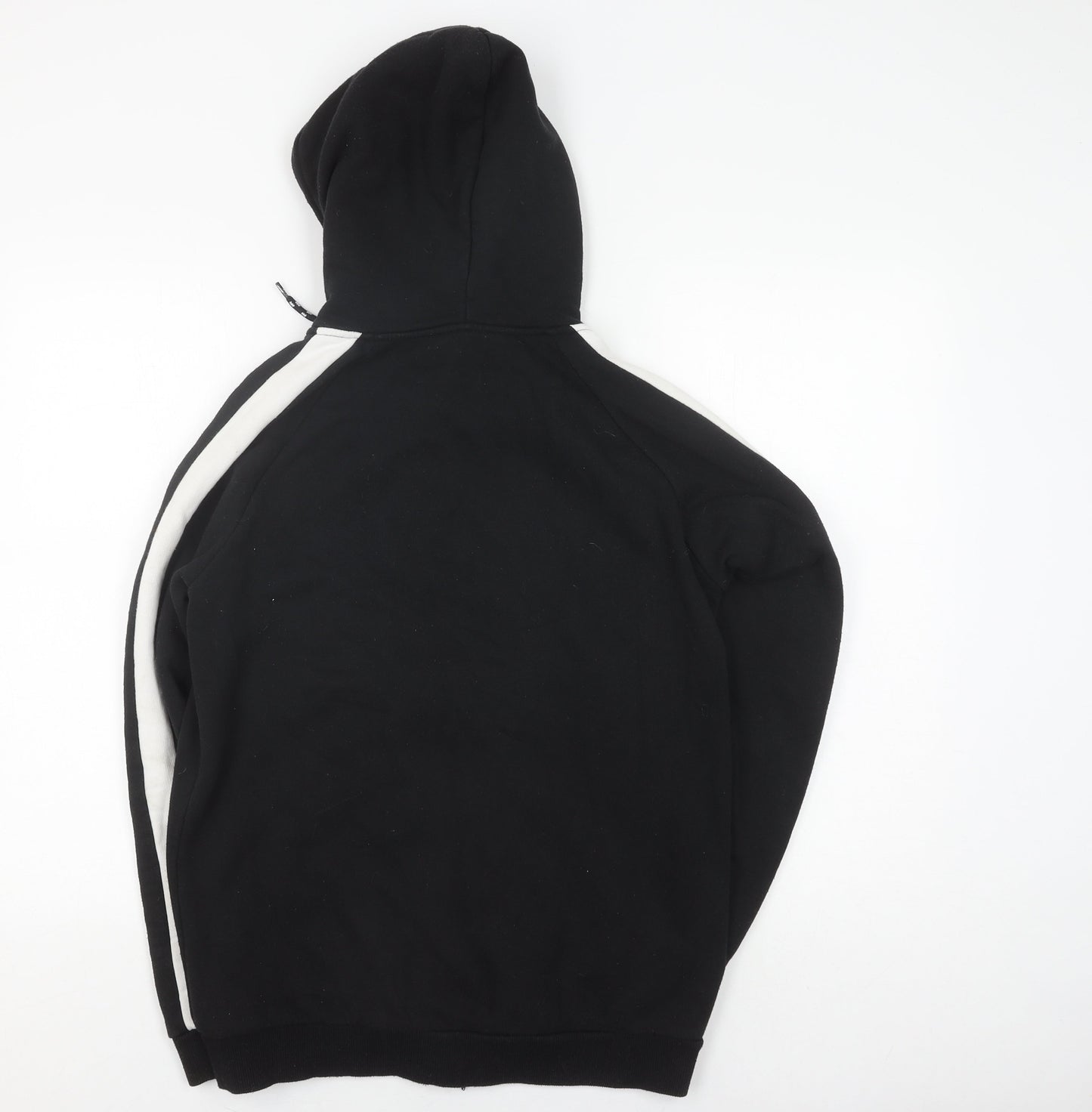 Mens UK Size M boohooMAN Black Full Zip Hoodie