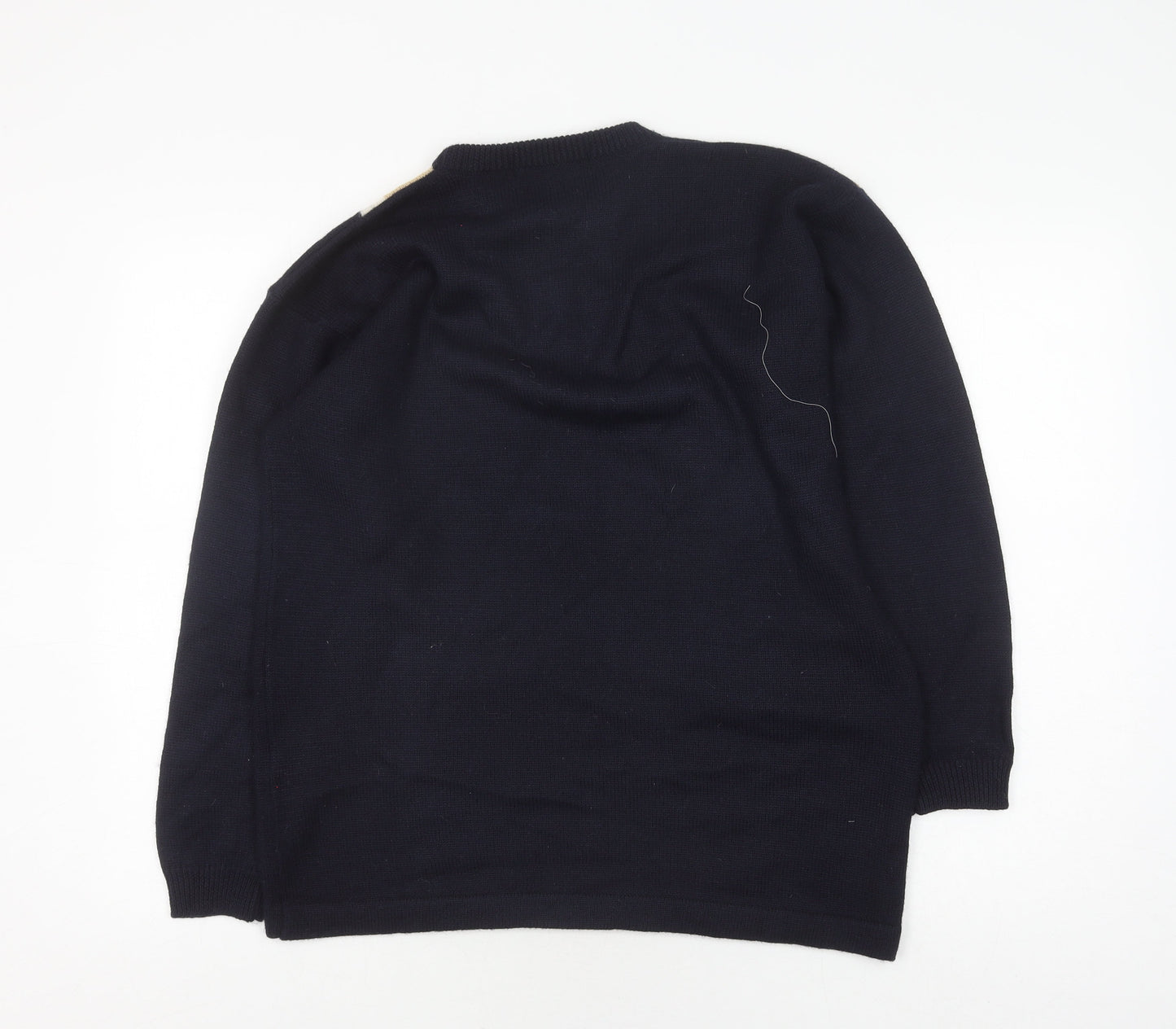 Ambrosius Heim Unisex Black Beige Pullover Jumper, Size 14