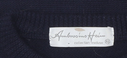 Ambrosius Heim Unisex Black Beige Pullover Jumper, Size 14