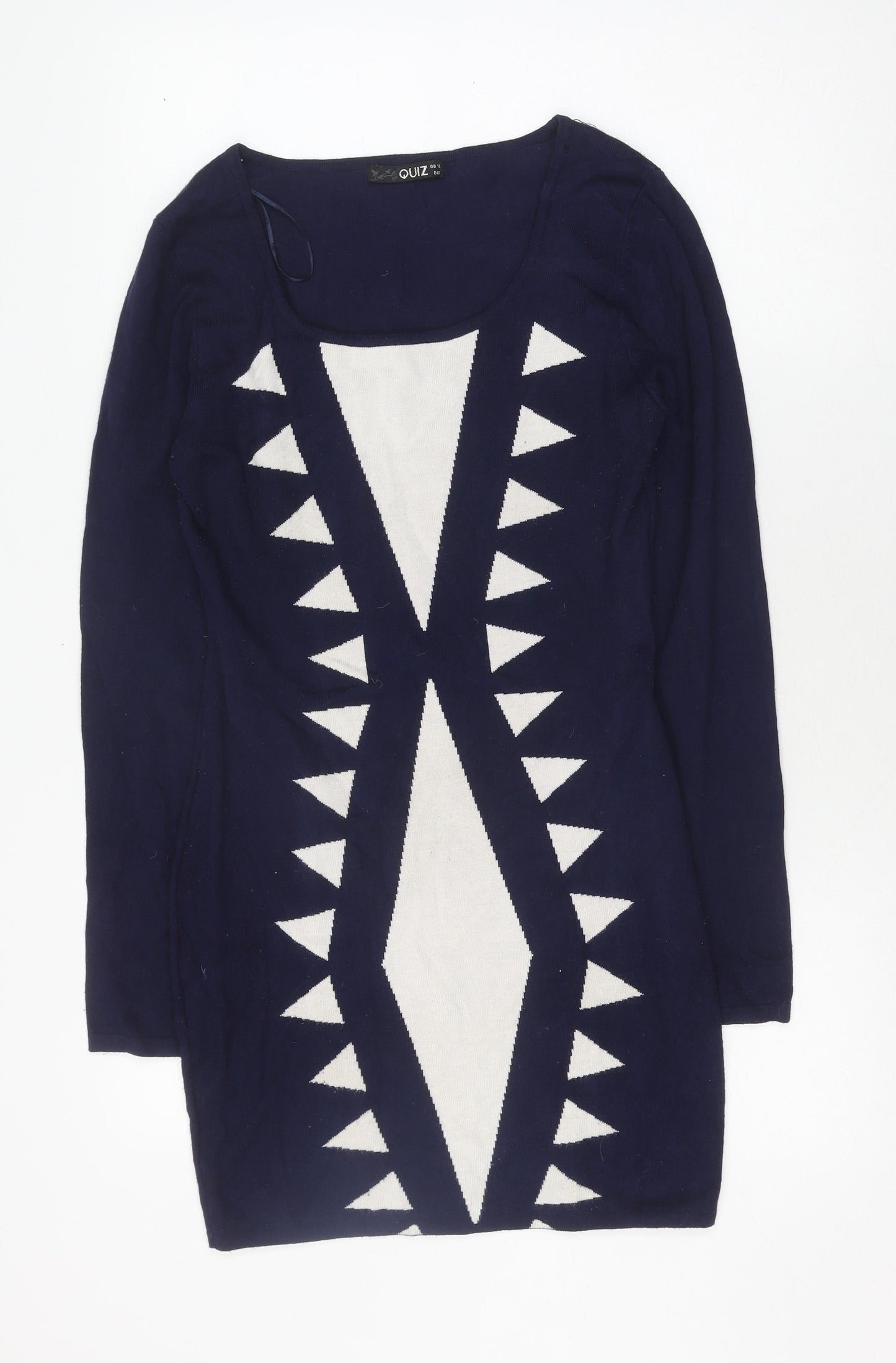 Womens UK Size 12 Quiz Blue  Jumper