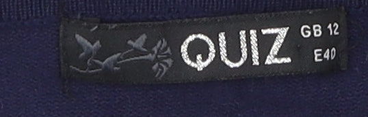 Womens UK Size 12 Quiz Blue  Jumper