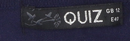 Womens UK Size 12 Quiz Blue  Jumper