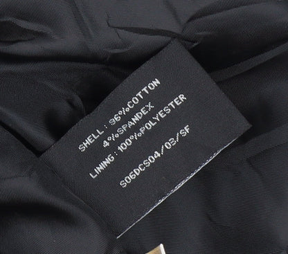 Elvi Women's Black Floral Coat Size 6 Casual