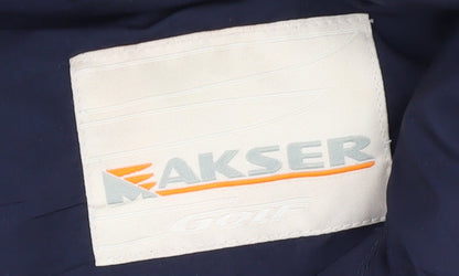 Akser Blue Full Zip Sports Jacket Unisex L Casual