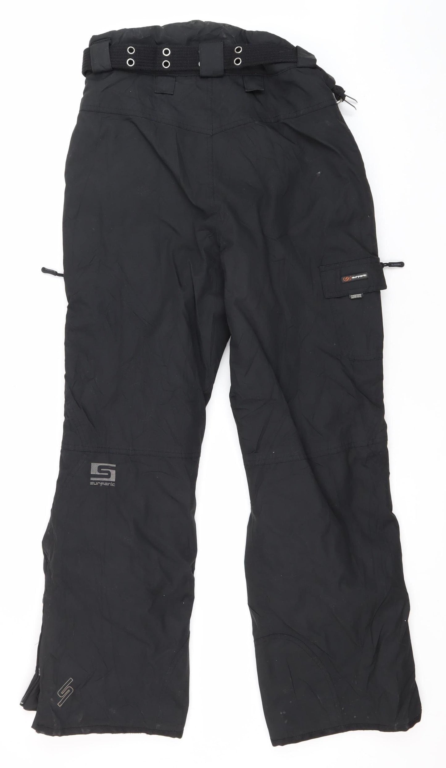 Surfanic Men's Black Snow Pants S Waterproof