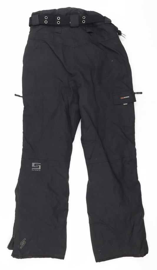 Surfanic Men's Black Snow Pants S Waterproof