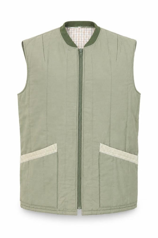 Hadrian Green Quilted Womens Waistcoat Size 12