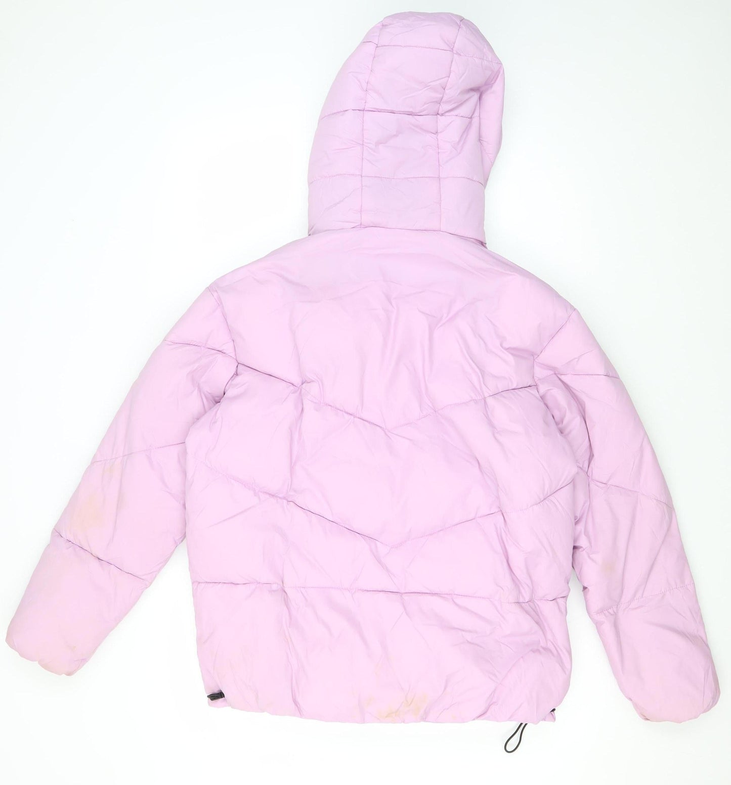 Womens UK Size XS River Island Pink Puffer Jacket