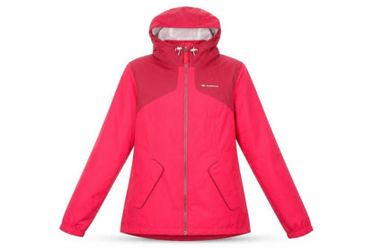 Womens UK Size 2XS Quechua Pink Rain Coat