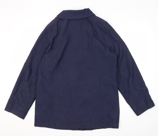 EWM Pure Classics Blue Women's Basic Jacket Size 12