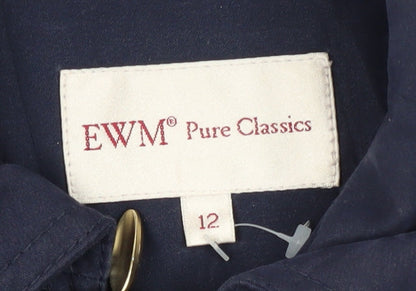 EWM Pure Classics Blue Women's Basic Jacket Size 12