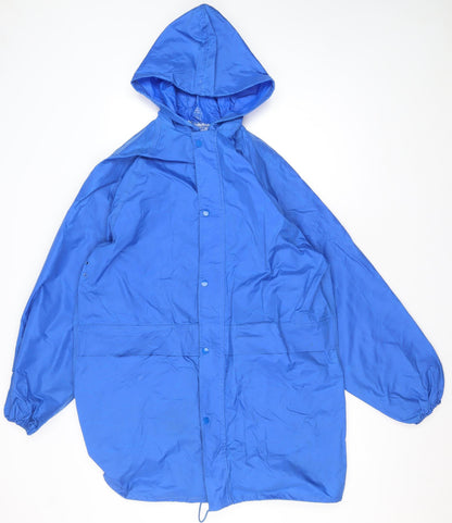 Mens UK Size S Footpath Blue Rain Coat