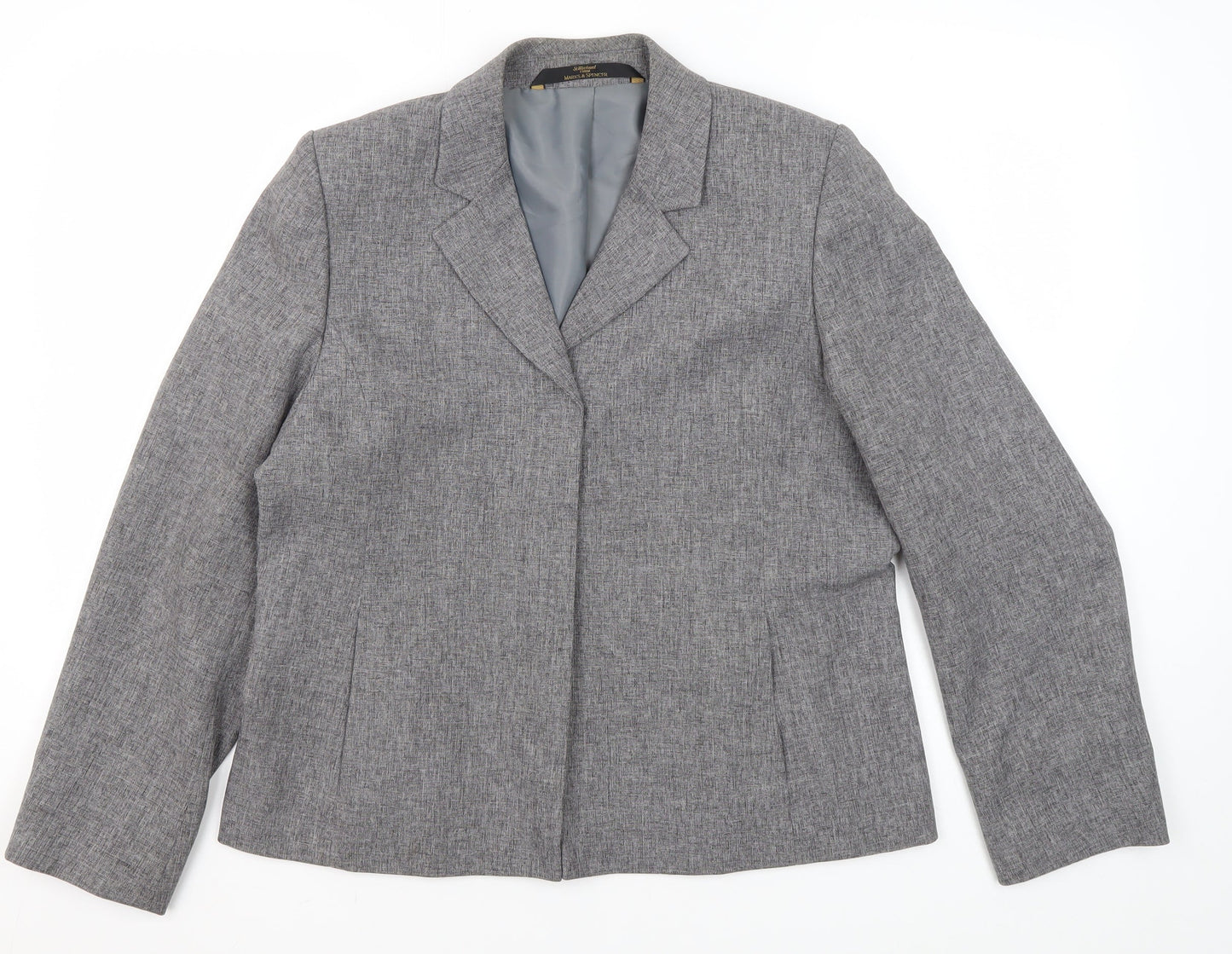 Marks and Spencer Women’s Grey Petite Blazer Size 14