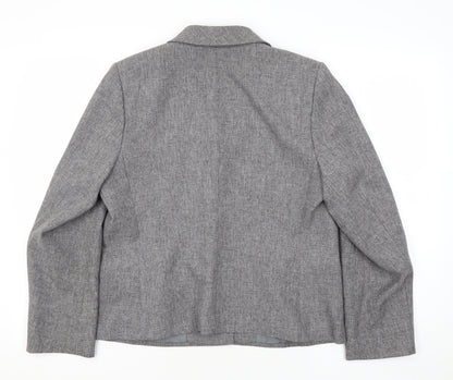 Marks and Spencer Women’s Grey Petite Blazer Size 14
