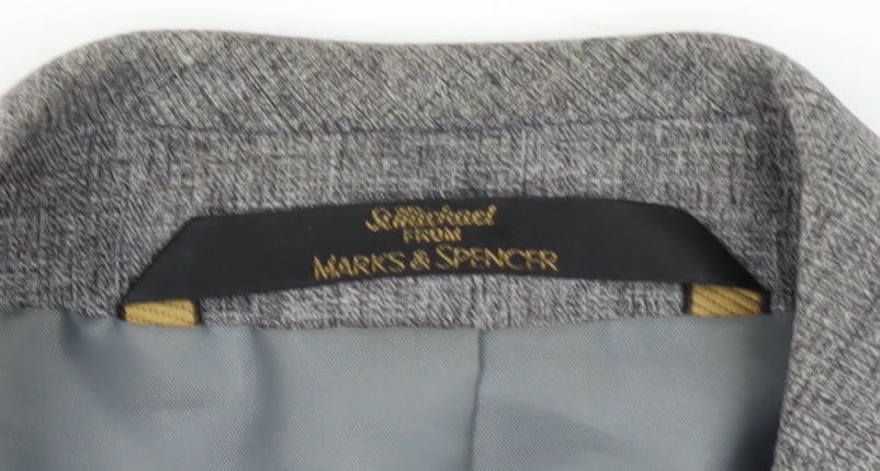 Marks and Spencer Women’s Grey Petite Blazer Size 14