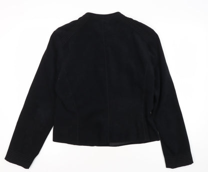 Marks & Spencer Women's Black Zip Jacket Size 14