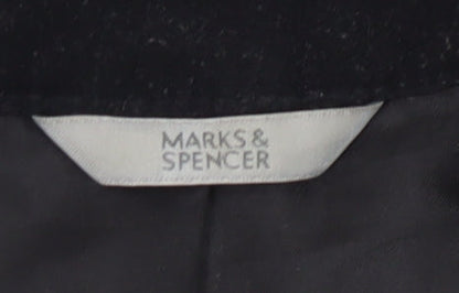 Marks & Spencer Women's Black Zip Jacket Size 14