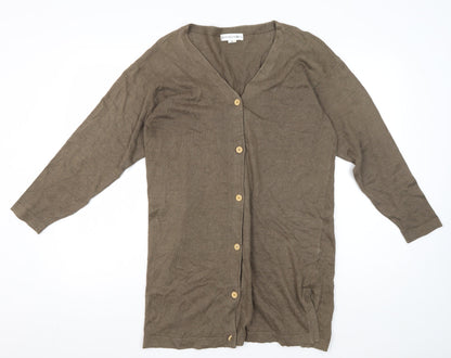 Jeffrey Rogers Women's Brown Cardigan Size 10