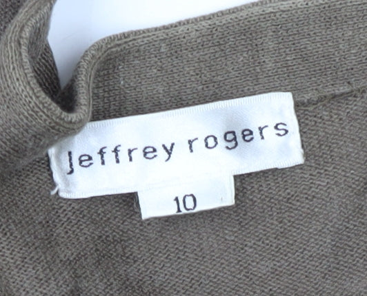 Jeffrey Rogers Women's Brown Cardigan Size 10
