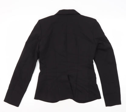 H&M Women's Black Suit Jacket Size 6 Modern Style