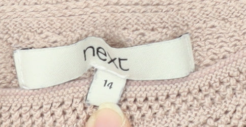 Womens UK Size 14 NEXT Beige Pullover Jumper