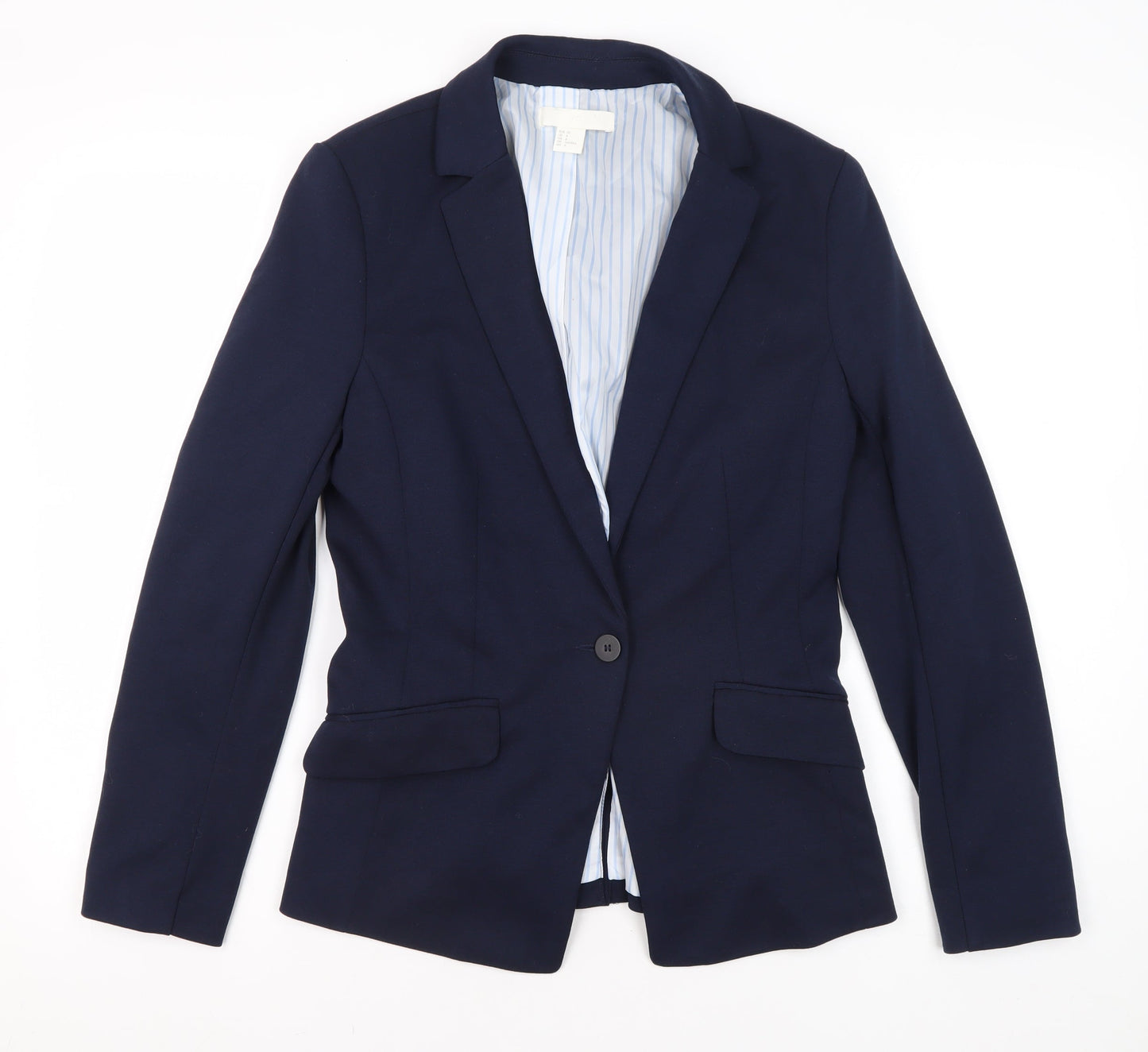 H&M Women's Blue Blazer Suit Jacket Size 10, Regular Fit
