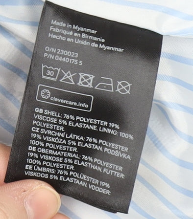 H&M Women's Blue Blazer Suit Jacket Size 10, Regular Fit