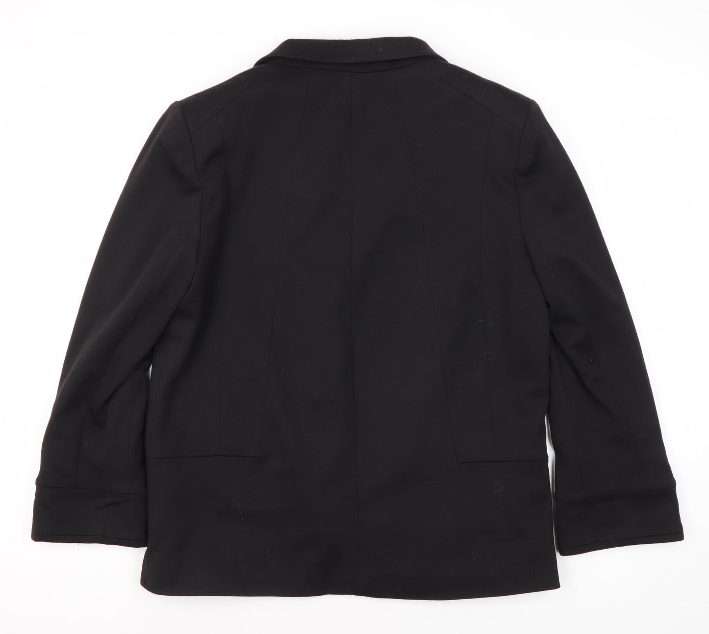 Wallis Women's Black Blazer UK 12 Notch Lapel Lined
