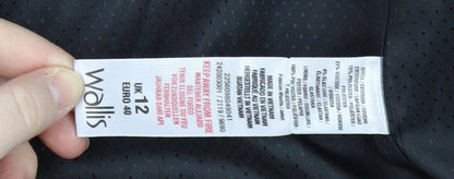 Wallis Women's Black Blazer UK 12 Notch Lapel Lined