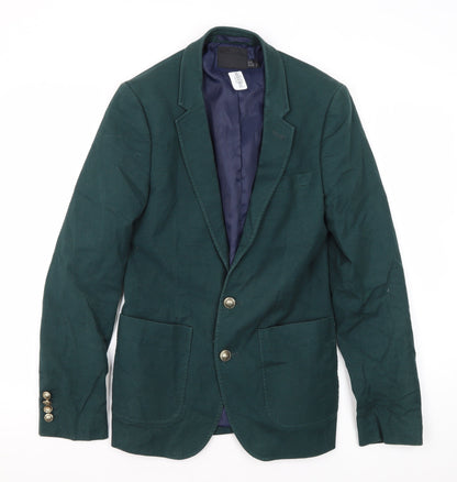 ASOS Men's Green Blazer, Size 34, Regular Fit