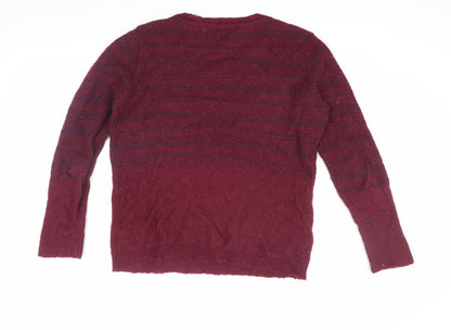 Womens UK Size 14 Crew Clothing Co. Red Pullover Jumper