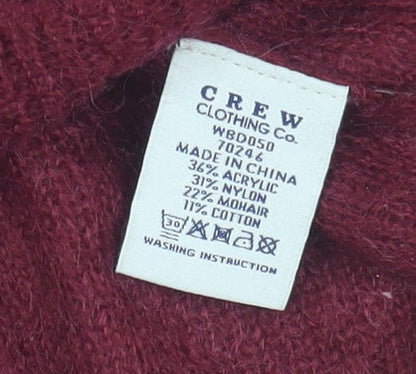 Womens UK Size 14 Crew Clothing Co. Red Pullover Jumper