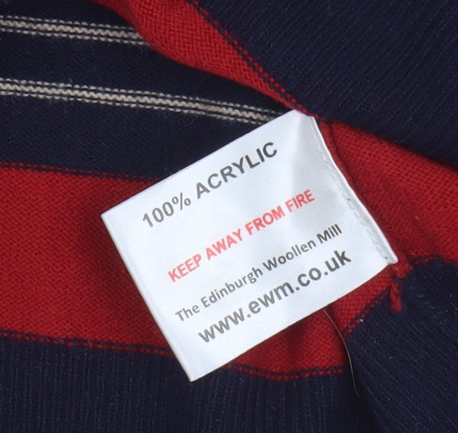 Womens UK Size M Isle Essentials Multicoloured Pullover Jumper