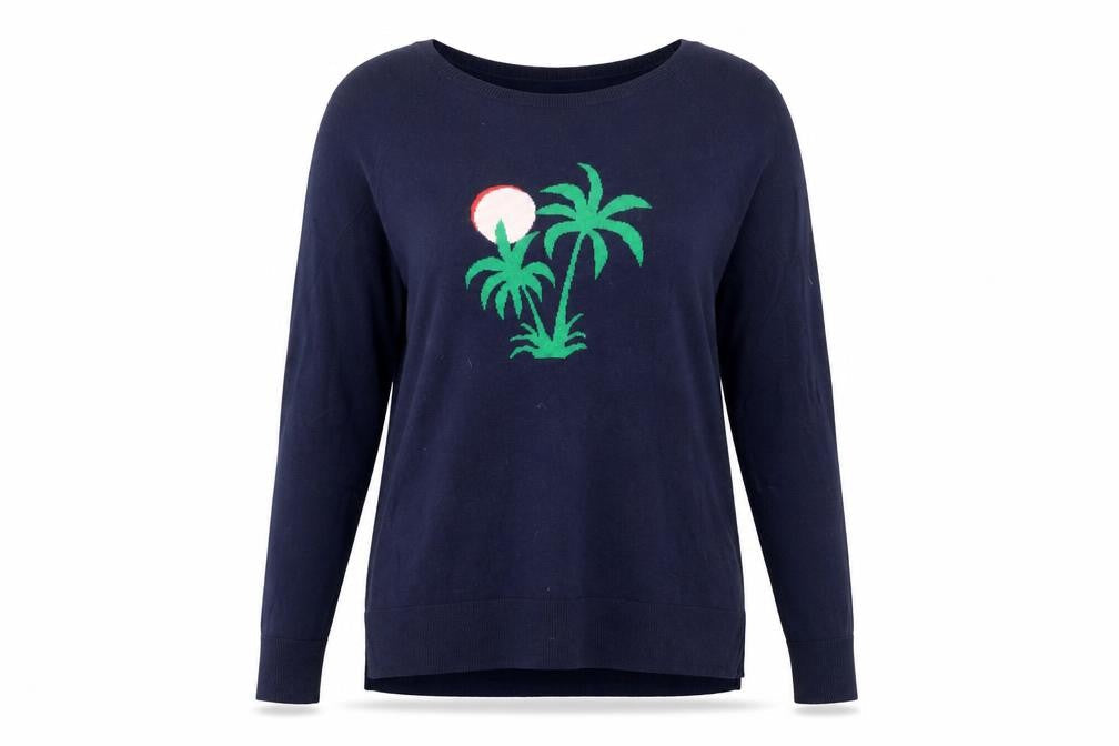Womens UK Size L Old Navy Blue Pullover Jumper