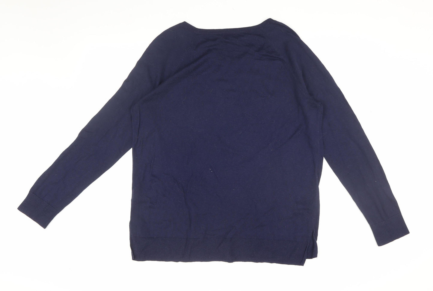 Womens UK Size L Old Navy Blue Pullover Jumper