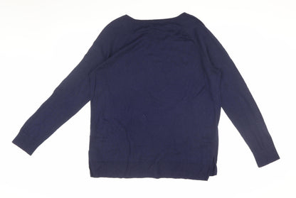 Womens UK Size L Old Navy Blue Pullover Jumper