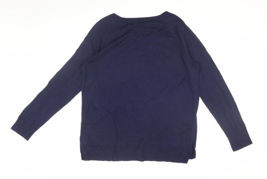 Womens UK Size L Old Navy Blue Pullover Jumper