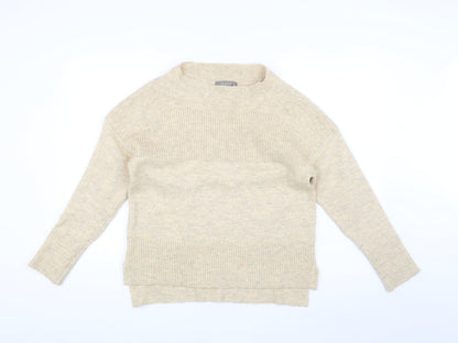 Womens UK Size S Oasis Beige Pullover Jumper