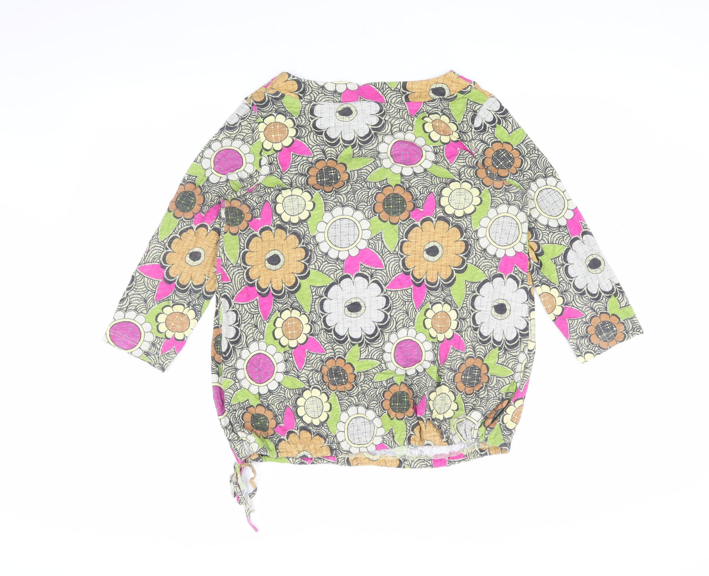 Womens UK Size 12 NEXT Multicoloured Basic Blouse