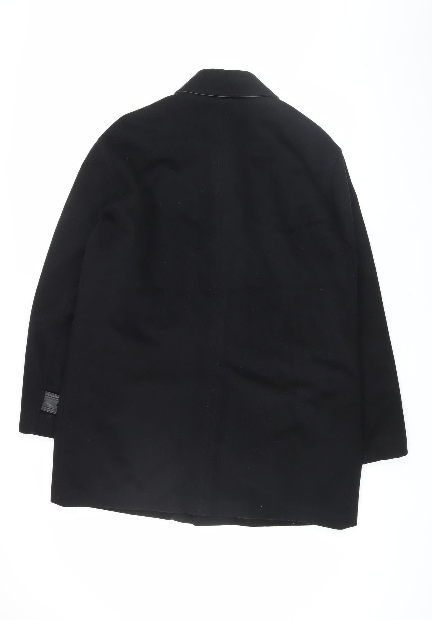 Mens UK Size L Messori Black Overcoat