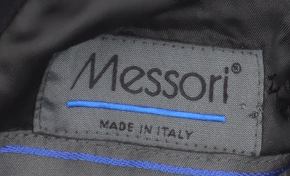 Mens UK Size L Messori Black Overcoat