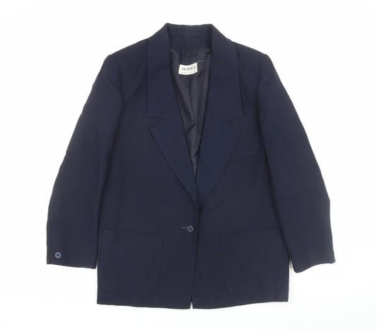 Womens UK Size 8 Planet Regular Blue Blazer