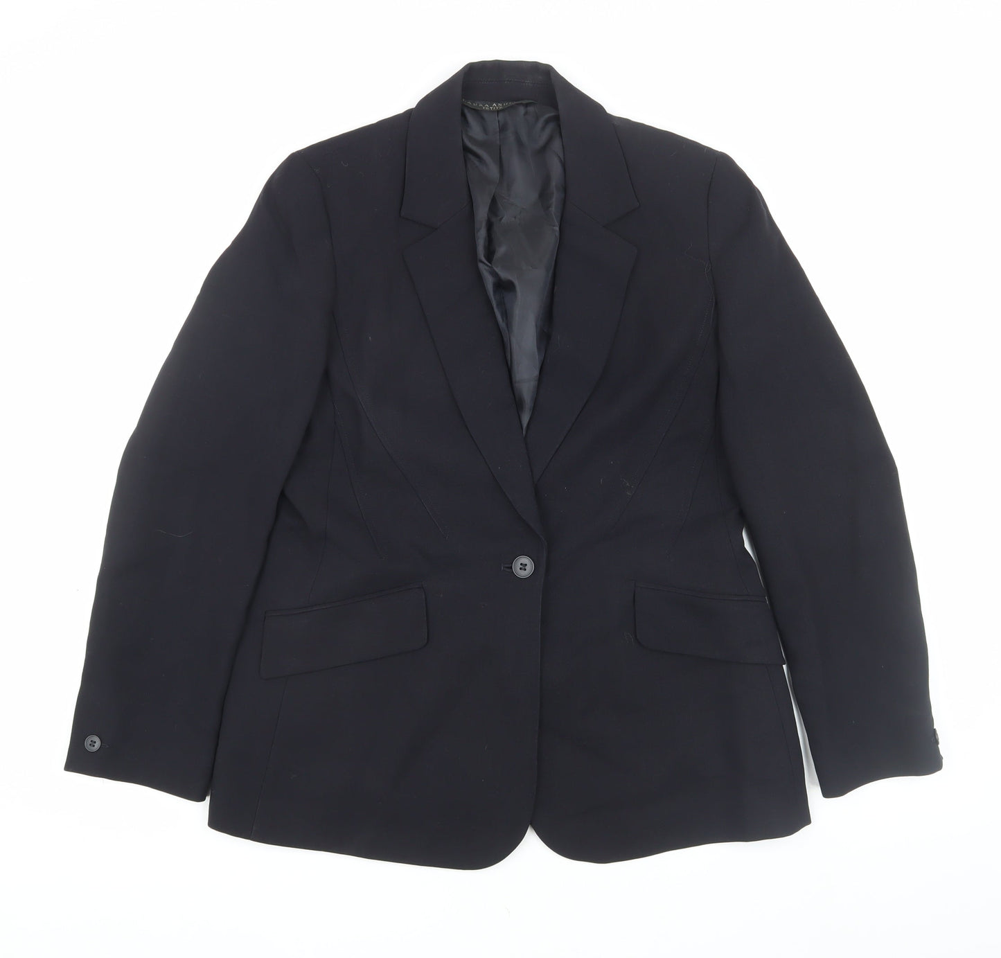 Womens UK Size 10 Laura Ashley Petites Black Blazer