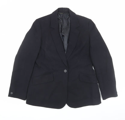 Womens UK Size 10 Laura Ashley Petites Black Blazer
