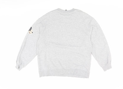 H&M Women's Grey Disney Graphic Pullover Sweatshirt S