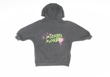 Disney at Next Grey Mickey Mouse Girls Hoodie, Size 5